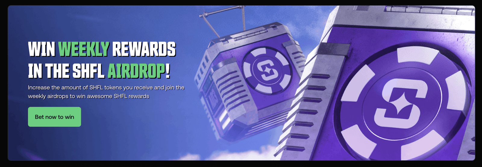 Shuffle Casino kezdőképernyő